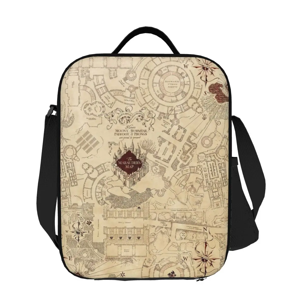 

Custom Harrys Magic Adventure Movies Potters Thermal Insulated Lunch Bags Women Portable Lunch Tote Multifunction Bento Food Box