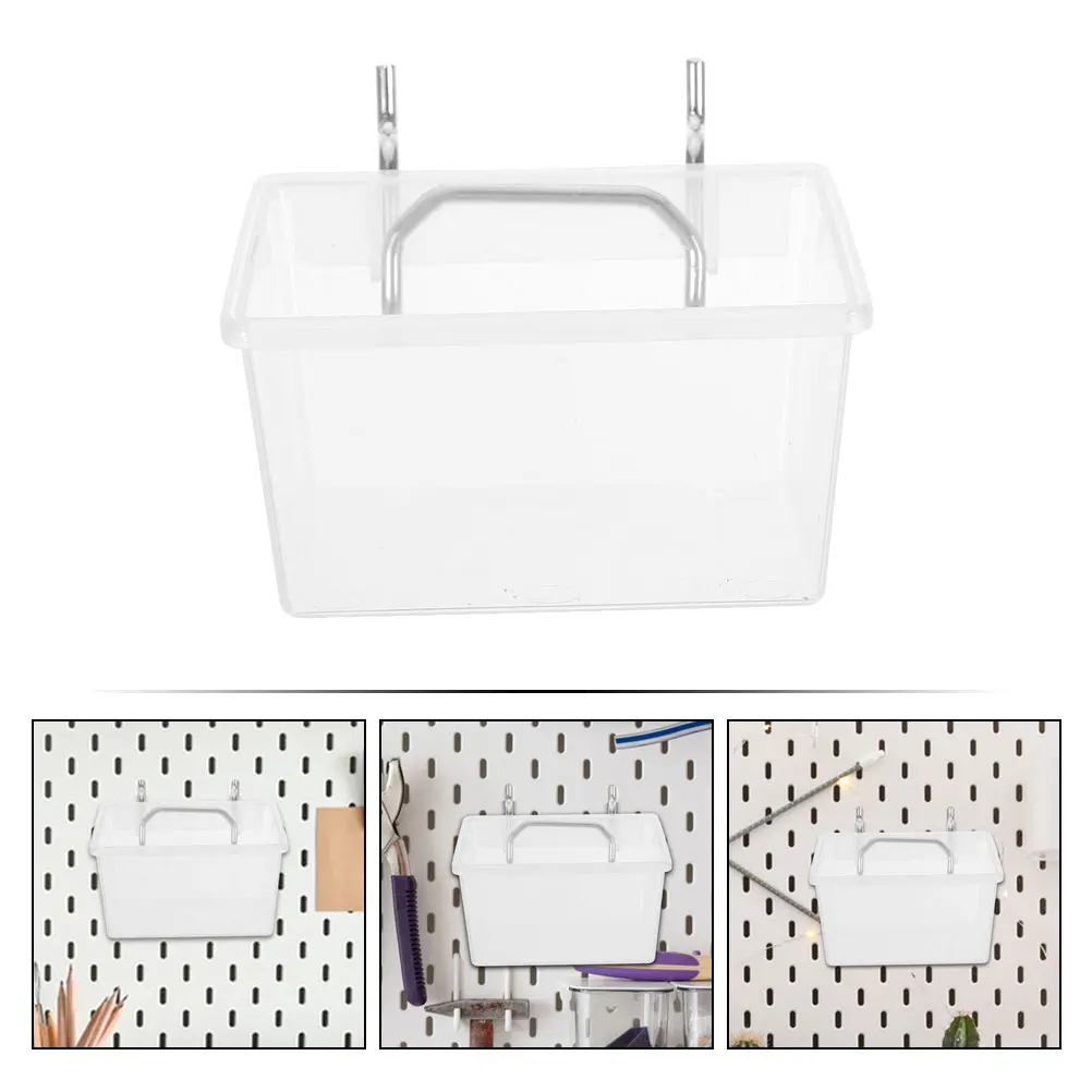 

2 set 2 Sets Pegboard Bins Heavy Duty Strong Storage Bin Garage Workshop Organizer Thick Utility Baskets Fastener Holder Screw