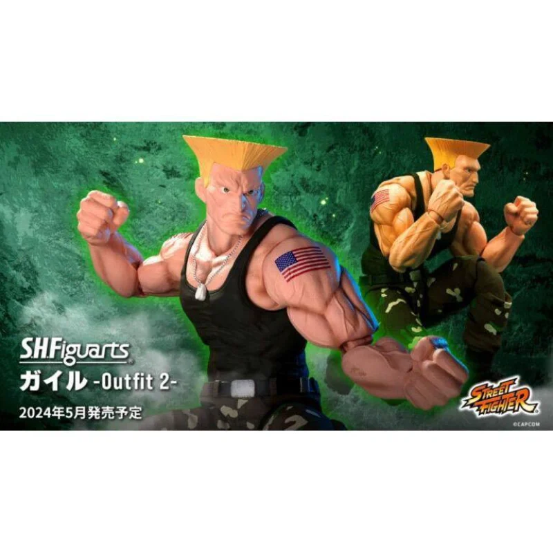 

In stock, ships within 24 hours, Bandai SHF Street Fighter 6 Guile action figure figure, USA version