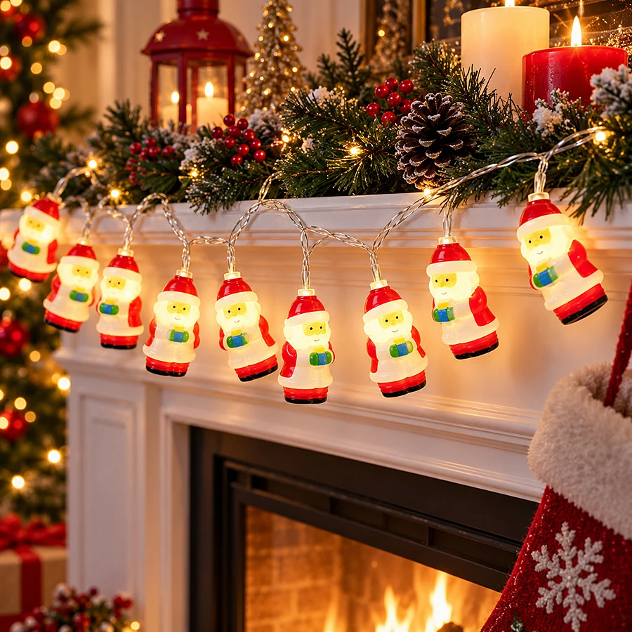 Led Fairy String Lights - أضواء LED كرتونية لعيد الميلاد على