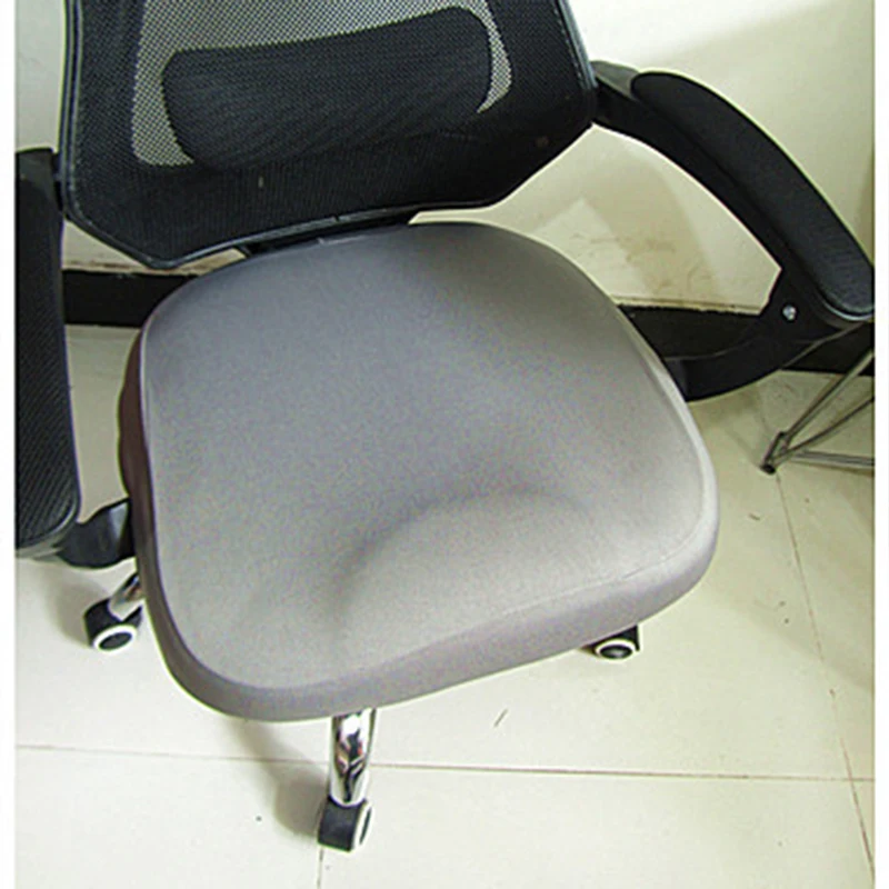 Solid Color Seat Cover for Computer Chair Slipcover Stretch Office Chair Cover Spandex Seat Protector Elastic Chair Seat Case