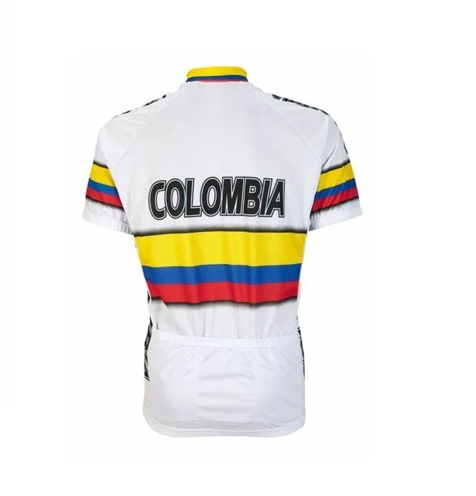 COLOMBIA Team Retro Classic Cycling Jerseys Racing Bicycle Summer Short Sleeve Ropa Ciclismo Clothing Maillot