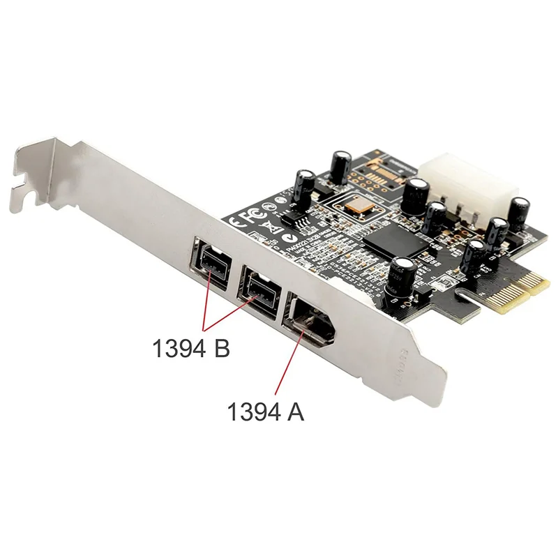 

-A15I 3X SY-PEX30016 3 Port IEEE 1394 Firewire 1394B & 1394A Pcie 1.1 X1 Card TI XIO2213B Chipset Requires Legacy Driver