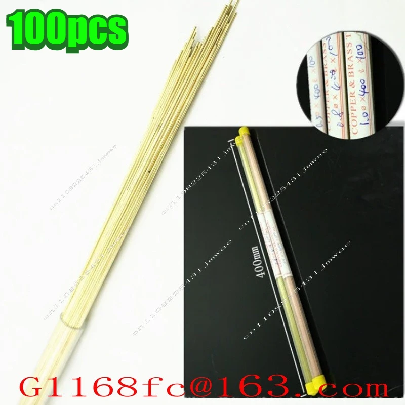100pcs Punching Machine Dedicated Single Hole Machine Copper Tube 0.3-3.0 Electrode Wire Brass Tube