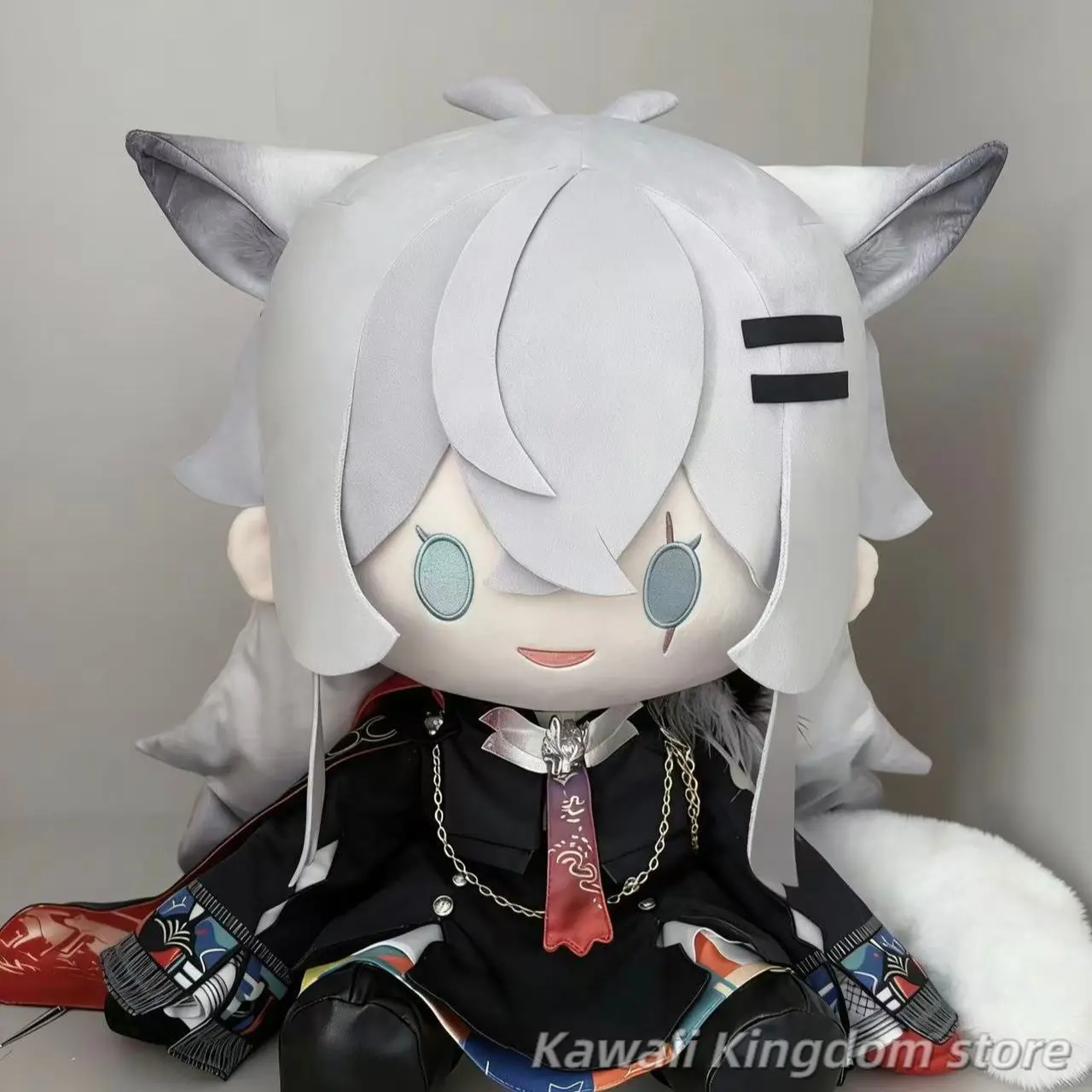 

Arknights Lappland 40cm Anime Sitting Posture Figure Idol Plushies Pillows Birthday Gift Pillow Cosplay Gift