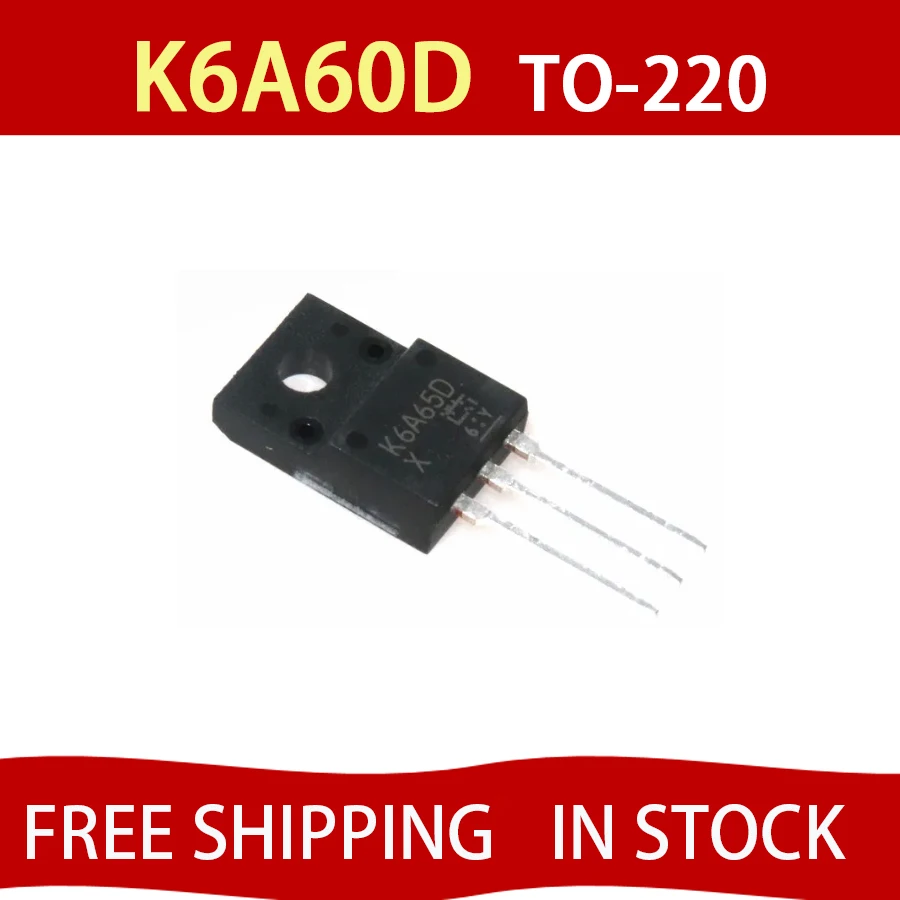 10pcs TK6A60D TK6A60 K6A60D TO-220F 6A 600V new original In Stock