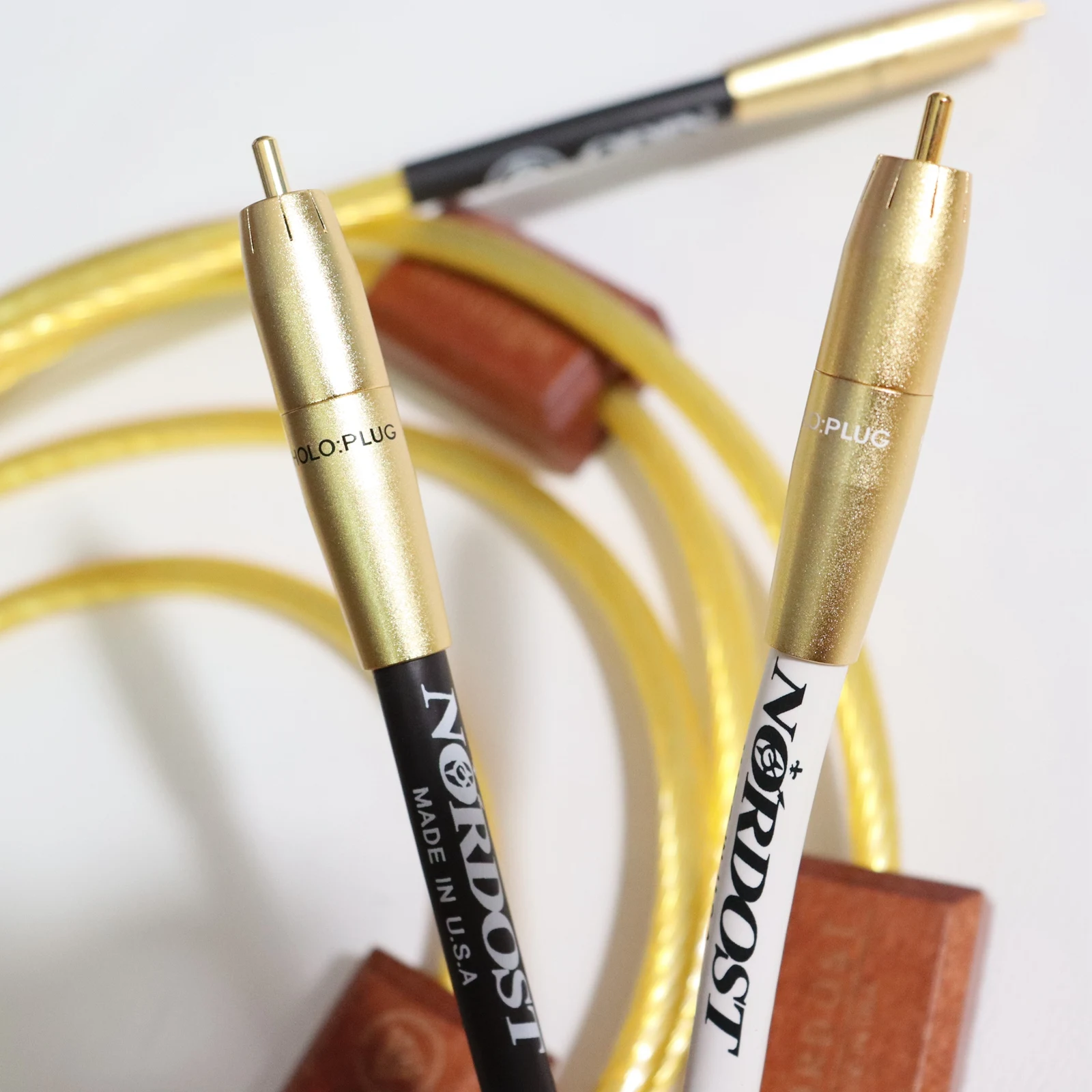 Cavi HOLO RCA originali di riferimento Supreme Gold Cavi di interconnessione di grado audiofilo per amplificatori e lettori CD
