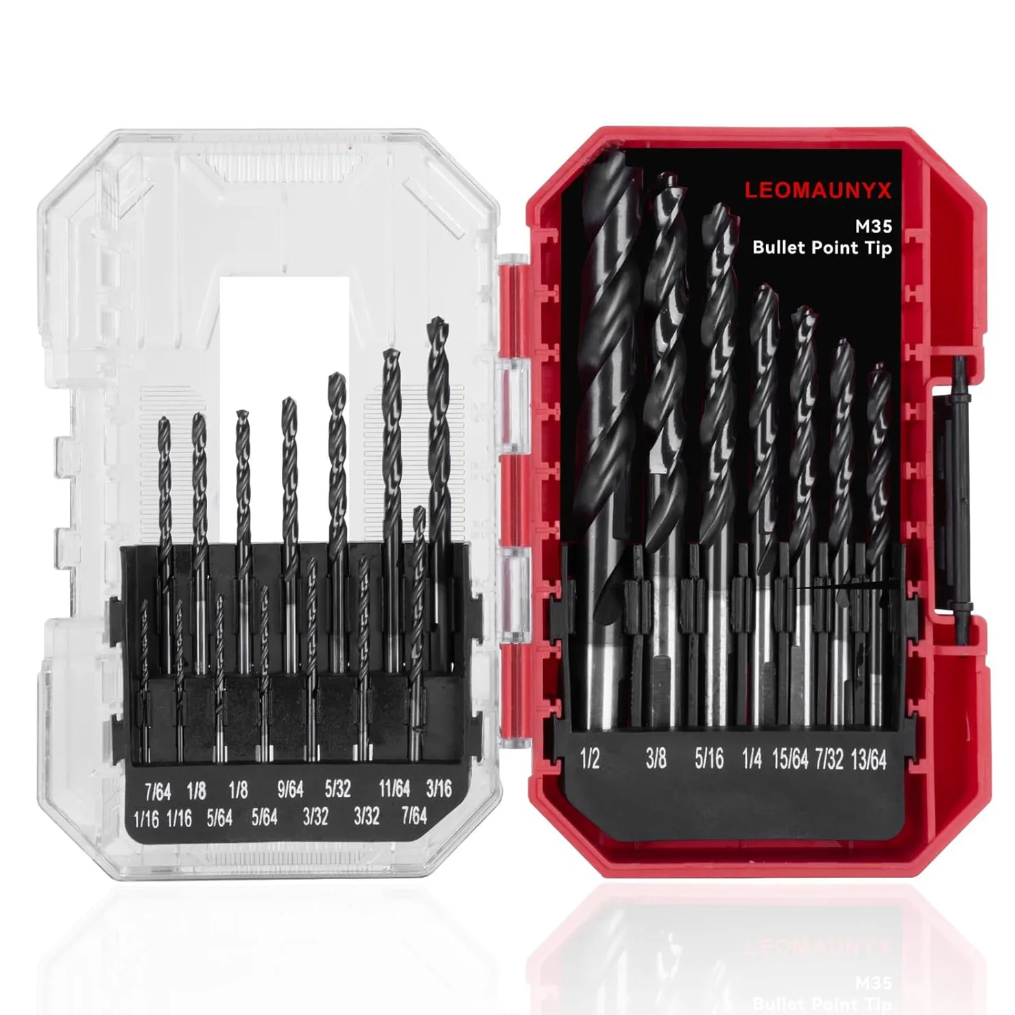 

21pcs TiAlN (Titanium Aluminum Nitride) Coated M35 Drill Bit Set with Pilot Point for Metal Precise Drilling Tool Accessories