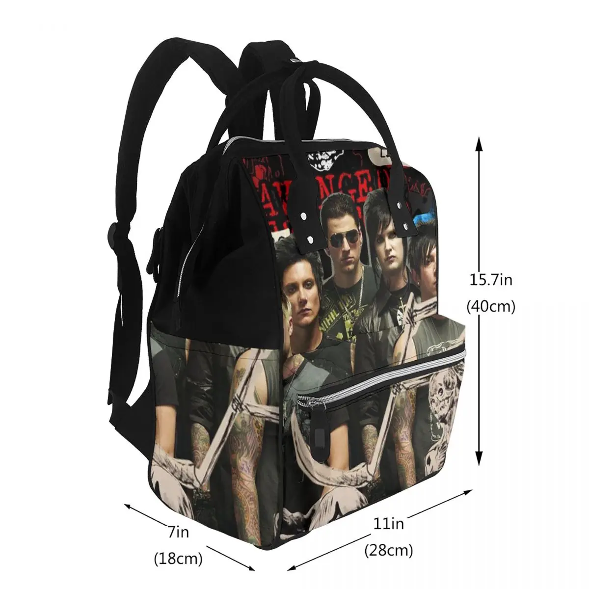 Avenged Sevenfold Student Backpack School Bag Hiking Travel Daypack for Men Women Bookbag Shoulder Bags
