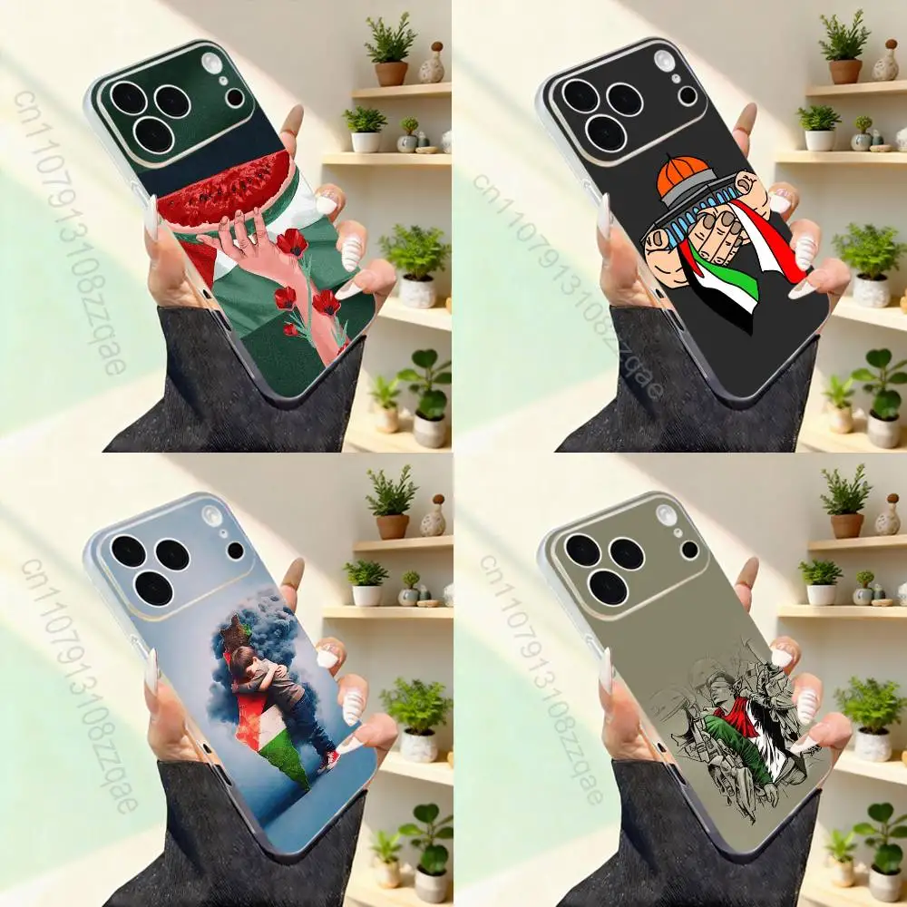 

Palestines-Flag MAP ART Phone Case For iPhone 17,16,15,14,13,12,11,Pro,Max,Plus,Mini,SE4,E Magnetic For Magsafe Wireless