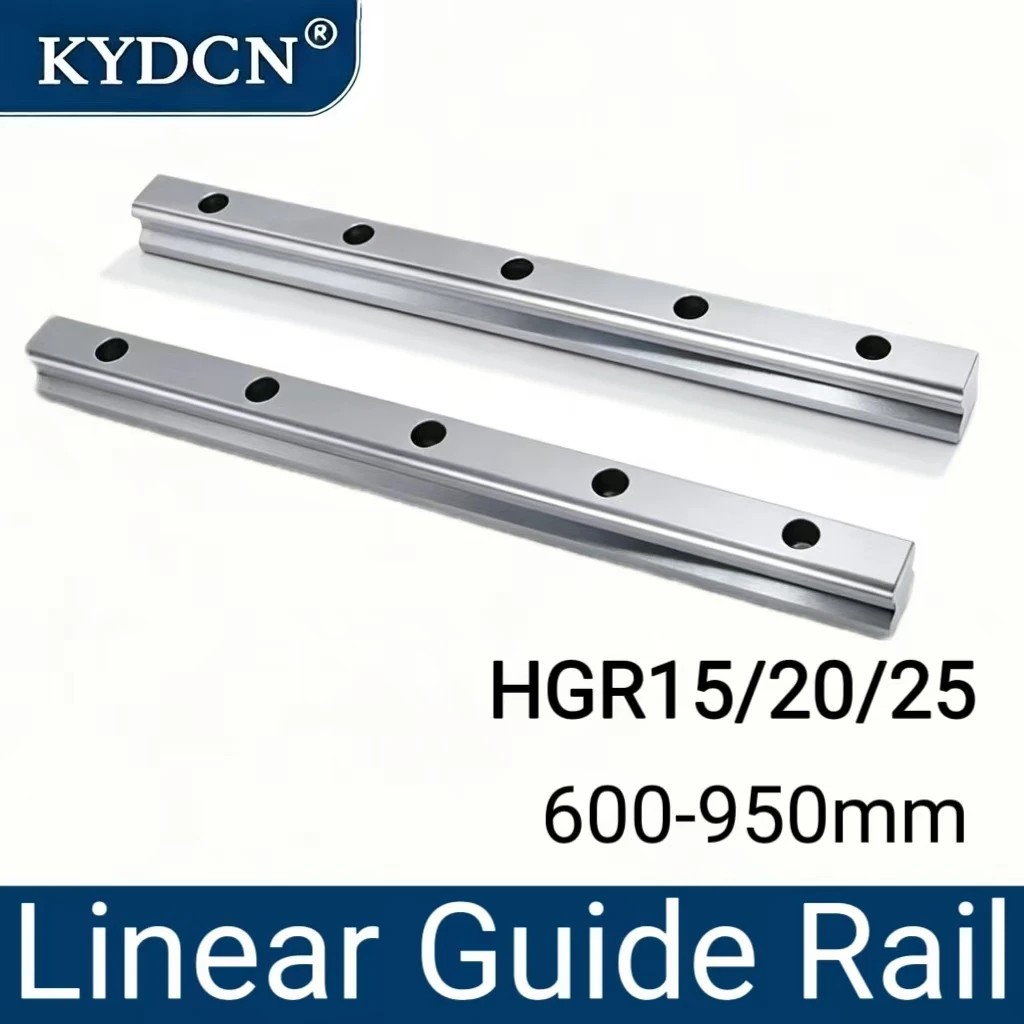 HGR15 HGR20 HGR25 Linear Guide Rail 600–950mm Square Linear Slide Rail for CNC Router Engraving Machine Parts