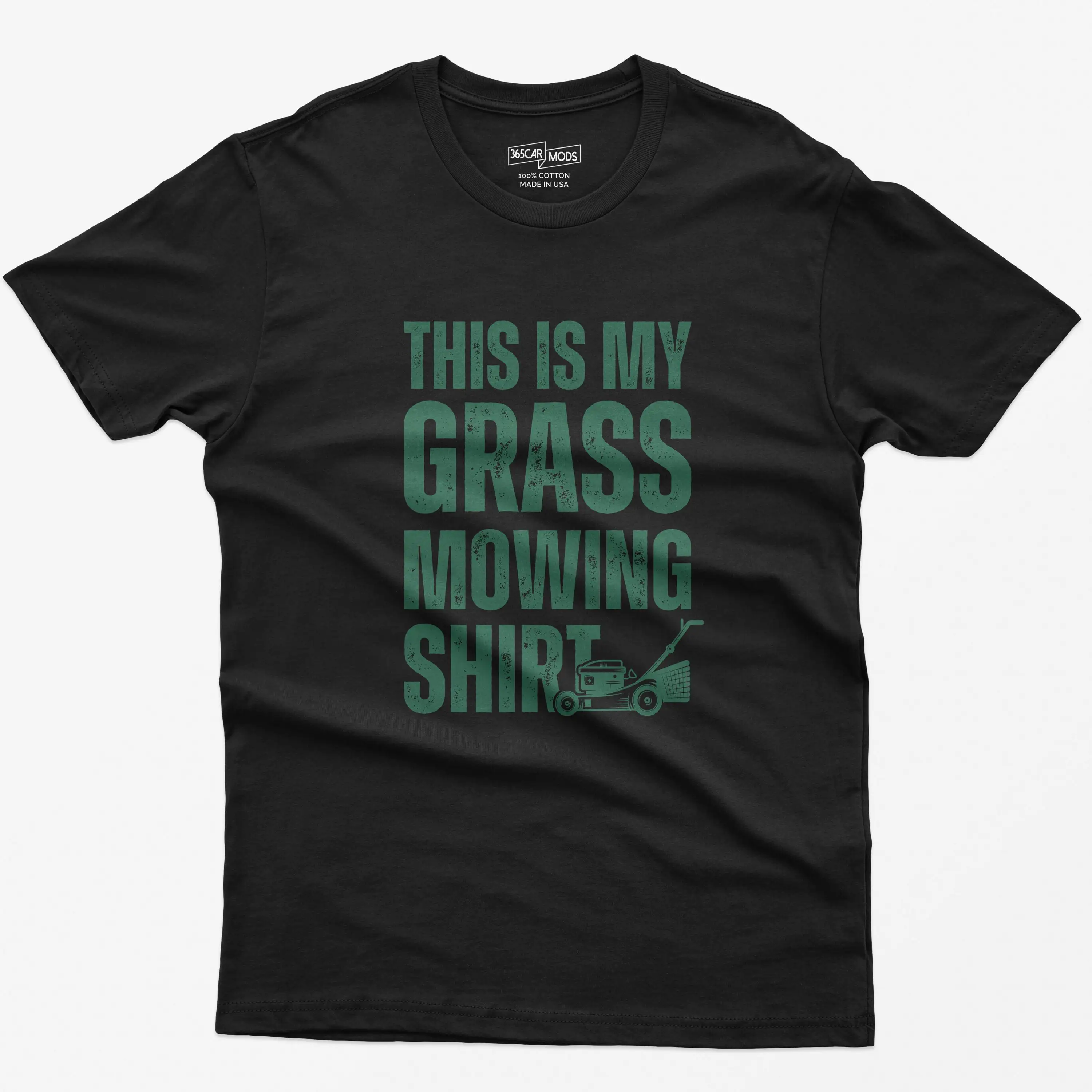 Men's Summer Casual Fashion - Loose, Flexible and Comfortable Shirt with Funny Lawn Mower Design: Father's Gardening Gift
