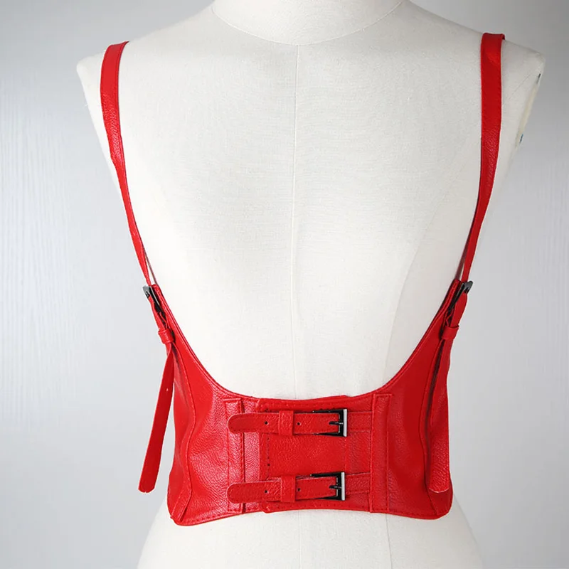 Sangle réglable punk pour femme, corset serré, ceinture pour femme, couvre-taille, accessoires vestisens