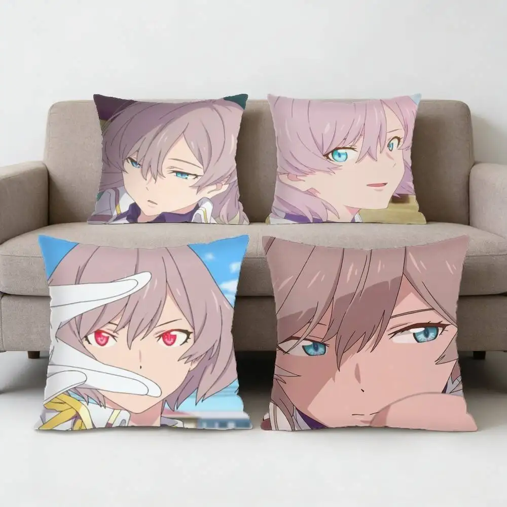 

SSSS.Dynazenon Mujina Pillow Case Sofa Living Room for Bedroom car Headboard Backrest Cushion Square Cushion Nap Time