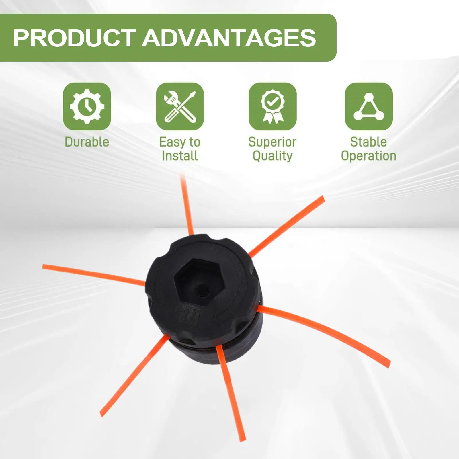 

Trimmer Head Lawnmower Accessory Grass Trimmer Replacement Head For Gardens Lawns Paving Stones Sidewalk Joints Driveways Yard