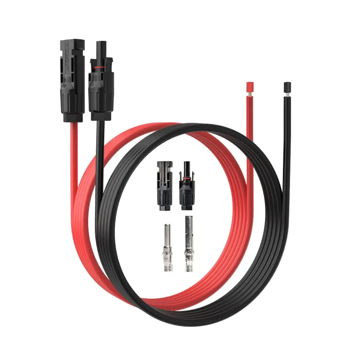 

Superbat Solar Panel Extension Cable-TUV Listed 1Pair 10AWG 3FT Black and Red with Male/Female Connectors Solar Cable