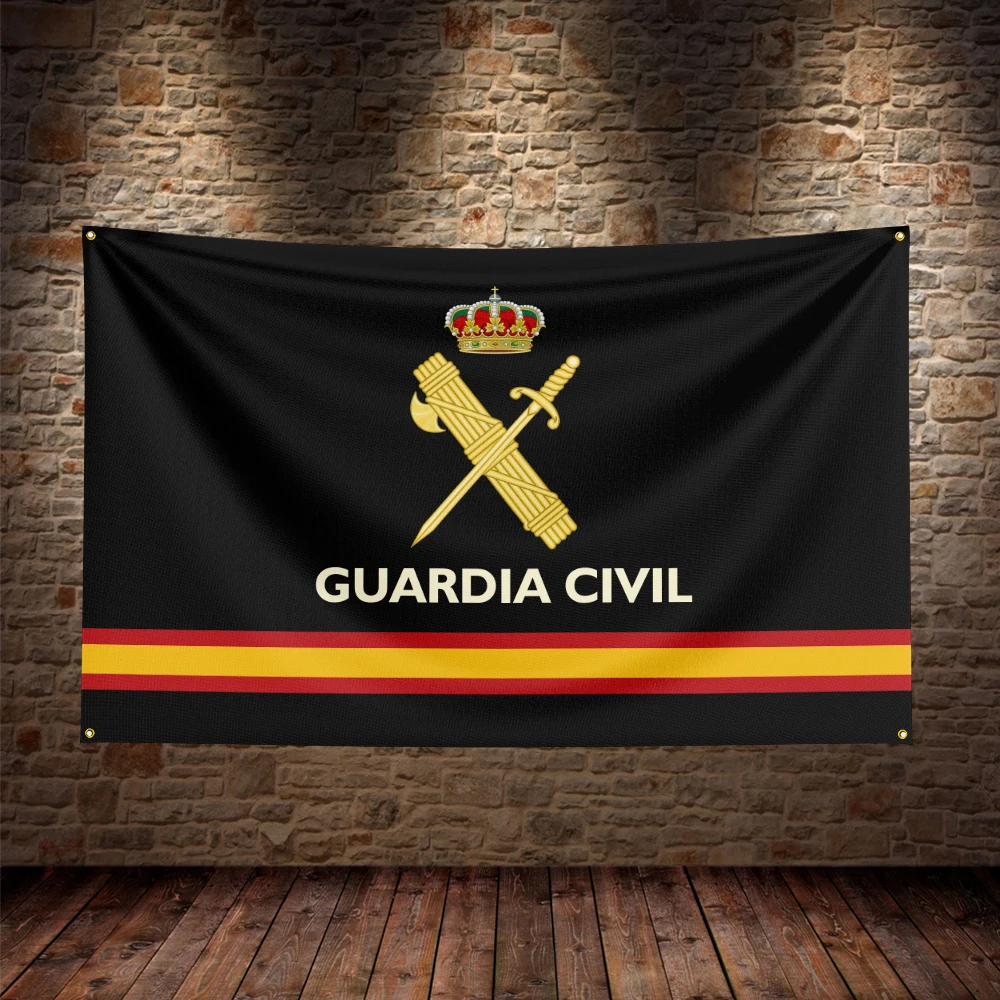 Spain Guardia Civil Symbol Flag For Decor  Bedroom Decoration Garage Room Decorations Outdoor Decors Flag to Hang Flaga