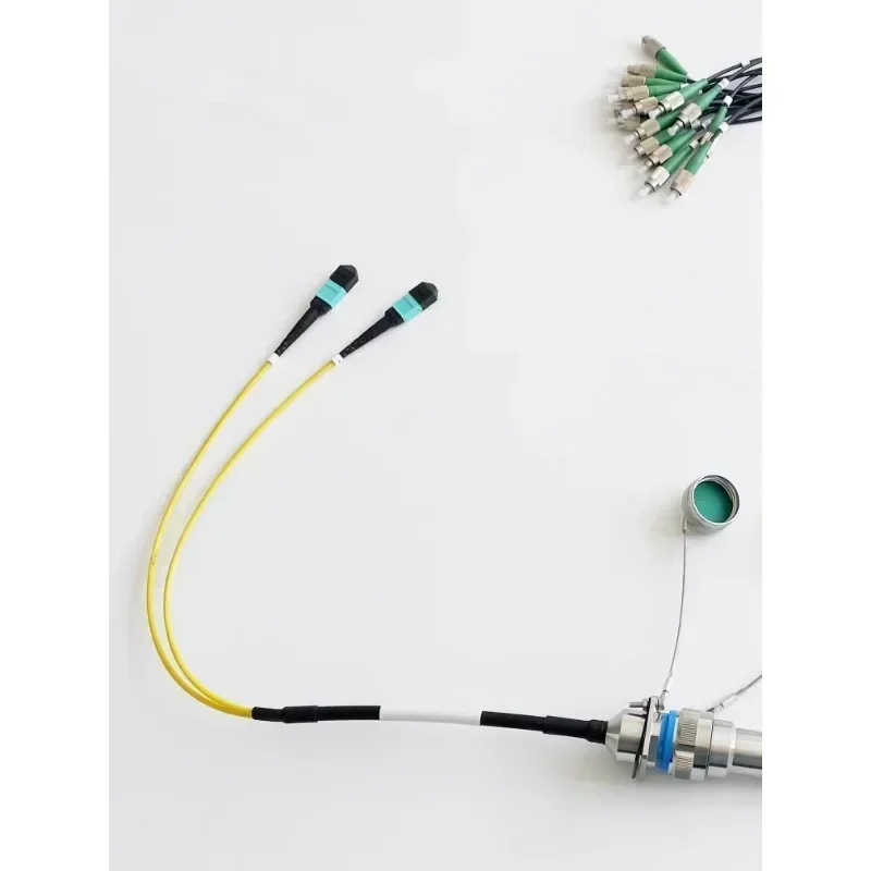J599MPO to FC/APC Multi-Mode 24 Core Armored Optical Cable Outdoor Indoor Use TELINK Fiber Optic Aviation Plug