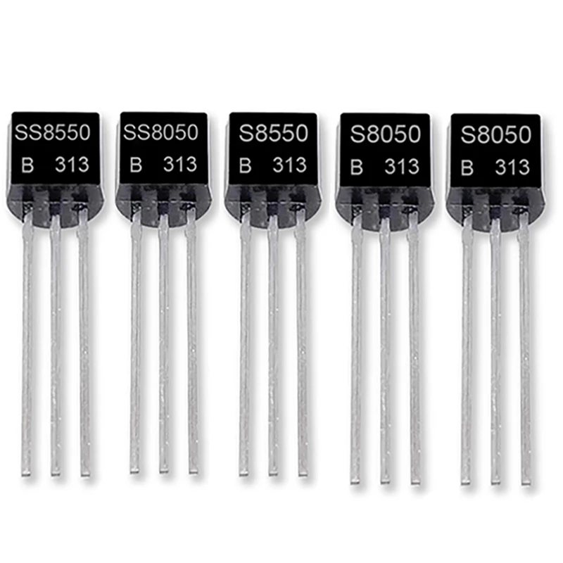600PCS Transistor Assortment Box Kit TO-92 Transistors S8050 2N2222 2N3904 2N3906 C945 15Value X 40Pcs Direct-Plug Triode Box
