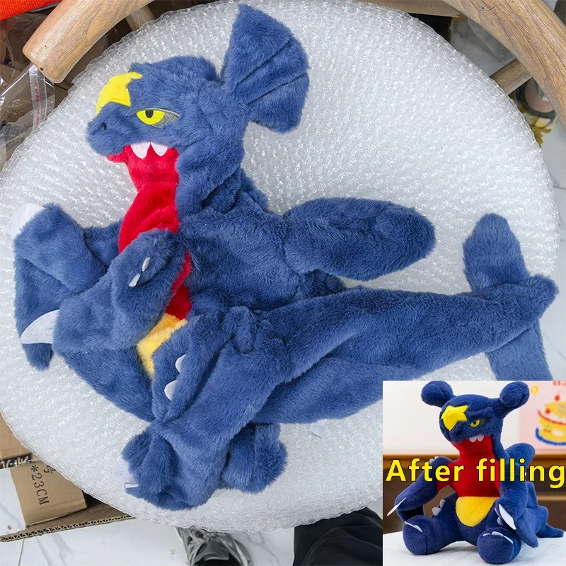 

Pokemon огромный Garchomp аниме плюшевые игрушки Pokémon Plushie Kawaii полуфабрикат кожаная кобура подушка подарок для детей на Рождество