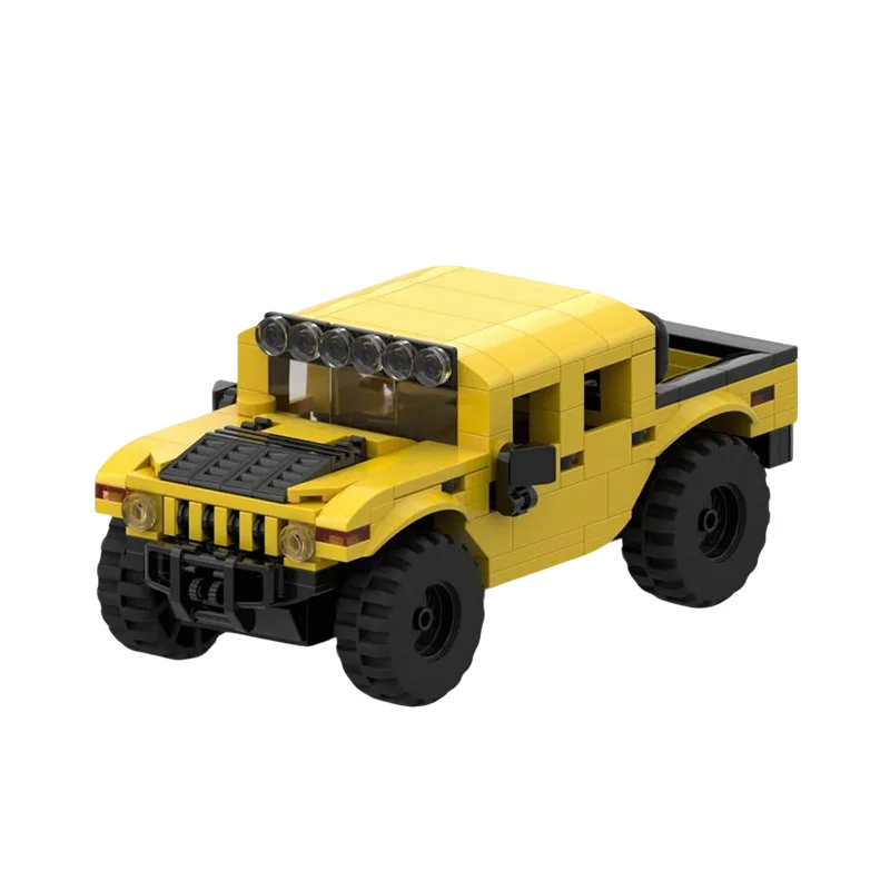 276 stks MOC Stad Verkeer HUMMER Model Bouwstenen Kerstcadeau Constructie Monteren DIY Creatief Onderwijs Baksteen Speelgoed Idee