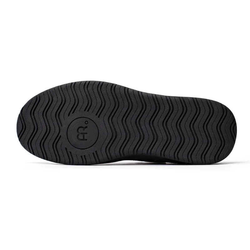 Mr.A Zapatillas de deporte casuales de moda para hombres, zapatos cómodos y versátiles, zapatos de hombre de moda, zapatillas casuales en blanco y negro con cordones y punta redonda que aumentan la altura