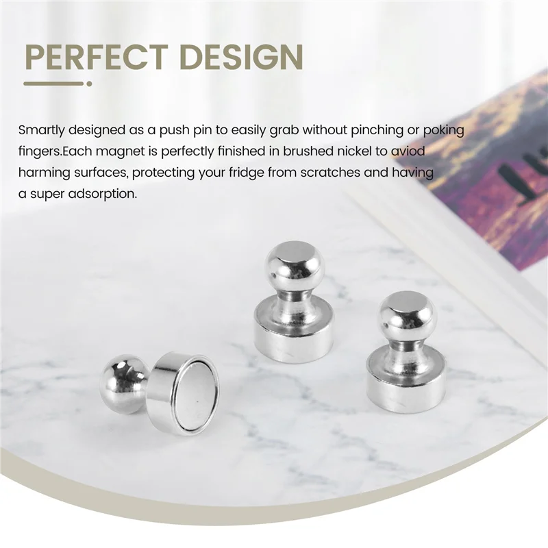 DN-18 шт. металлические магнитные кнопки, магнитные кнопки для большого пальца, практичные магниты на холодильник, идеально подходят для доски, магнитной доски