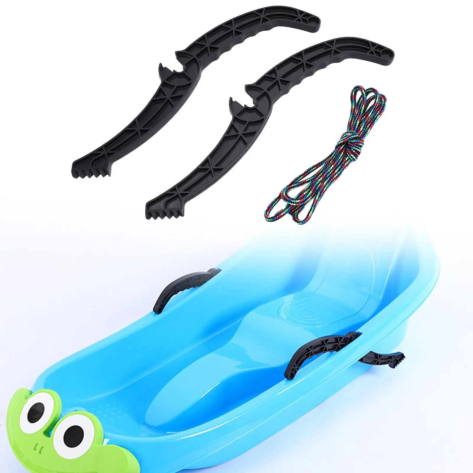 1 Pair Ski Sleds Brake Pads Non Slip for Grass Slide Outdoor Sports Sledding