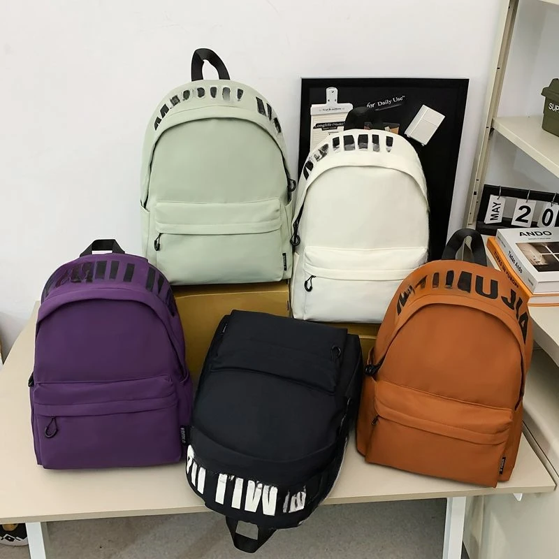 

fallow backpack Boy student Junior high school refreshing female College student schoolbag campus journey