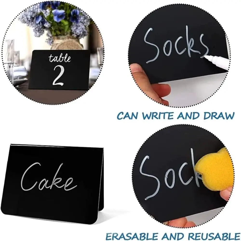 Writing Stand Store Shop Tabletop Marker Display Stands Message Board Small Blackboard Signs Chalkboard Mini Chalkboard - view 5