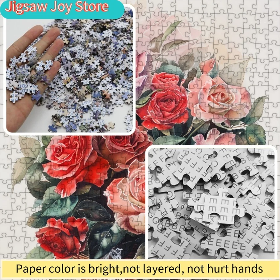 ปริศนากระดาษขนาดเล็ก 500 ชิ้นที่ประกอบเข้าด้วยกันได้อย่างลงตัว พร้อมดีไซน์ 'ตะกร้าดอกกุหลาบ' เกมไพ่พกพาแบบนี้คือ P