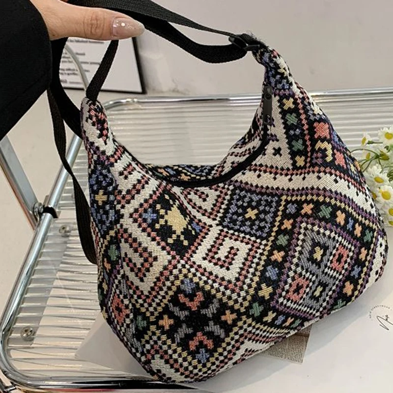

Men's and women's ethnic style tote bags, single shoulder bags, stylish and versatile cross-body bags
