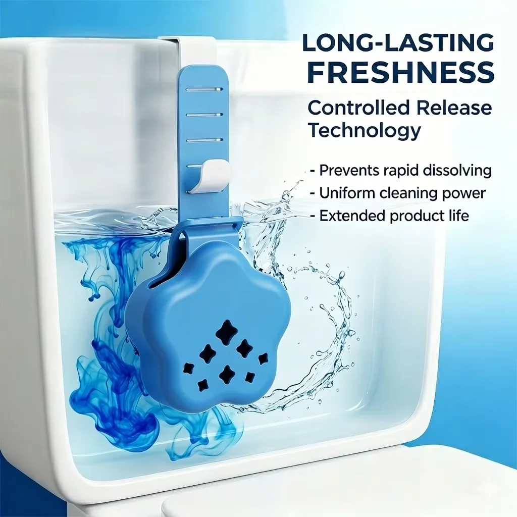 Silicone Star Toilet Tank Storage Basket For Cleaning Pad Suspended Holder Bathroom Accessory