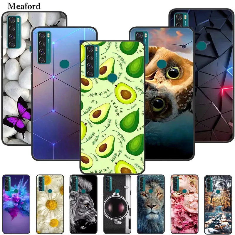 Case For TCL 20 SE Luxury Silicone TPU Soft Phone Cover For TCL 20 SE Case T671H 6.82