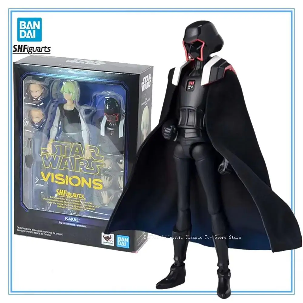 bandai-star-wars-visions-anime-figure-shf-karre-action-figure-collectibles-model-high-poseability-toys-for-boys-gift