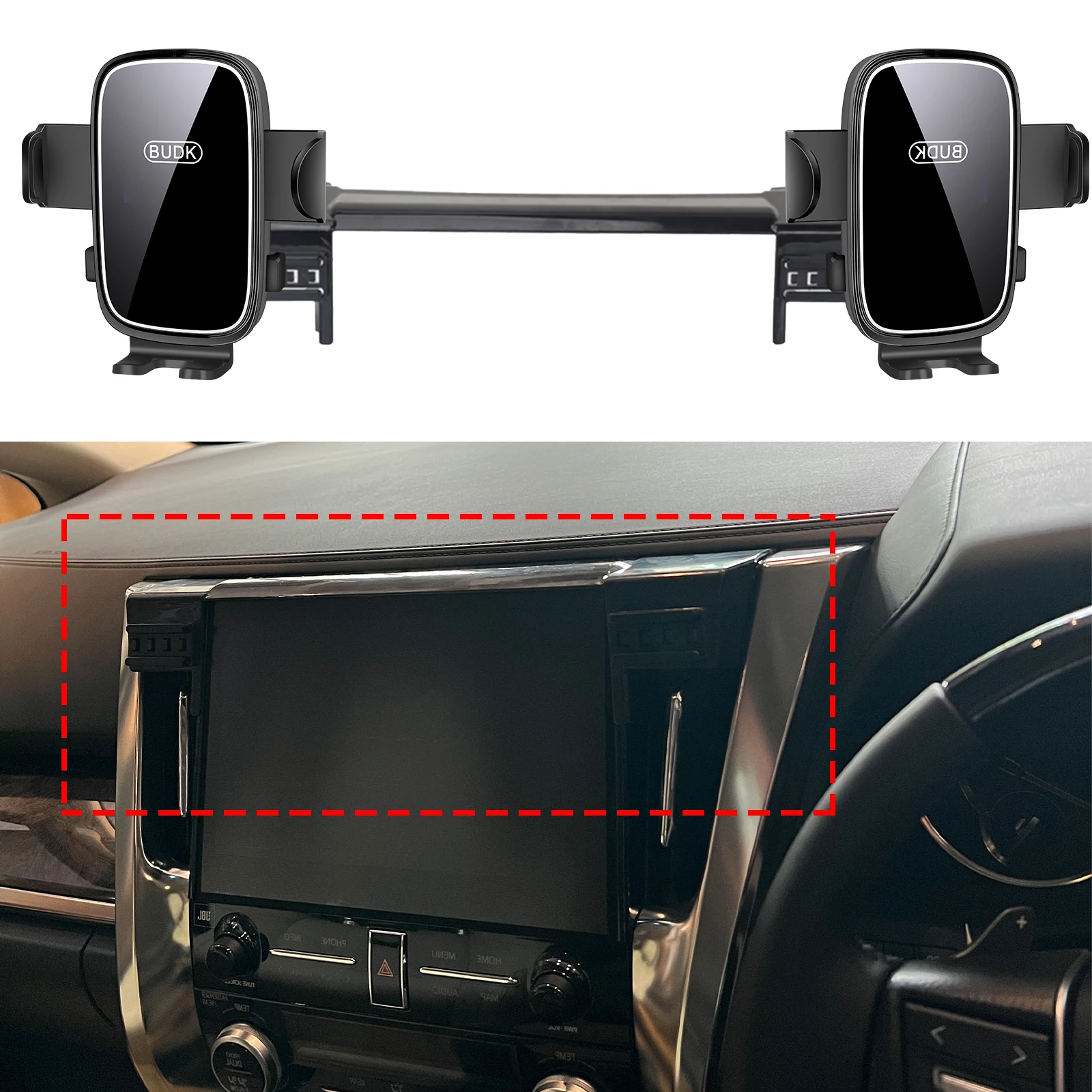 

fit for Toyota ALPHARD Vellfire 30 Series AH30 Custom Fit Phone Holder Mount Dashboard Screen Base No Drill Car​​ accessoires