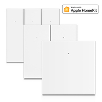 Button WiFi Smart Light ON/OFF Wall Switch No Needed Neutral Line EU UK 86x86mm Work With Apple HomeKit