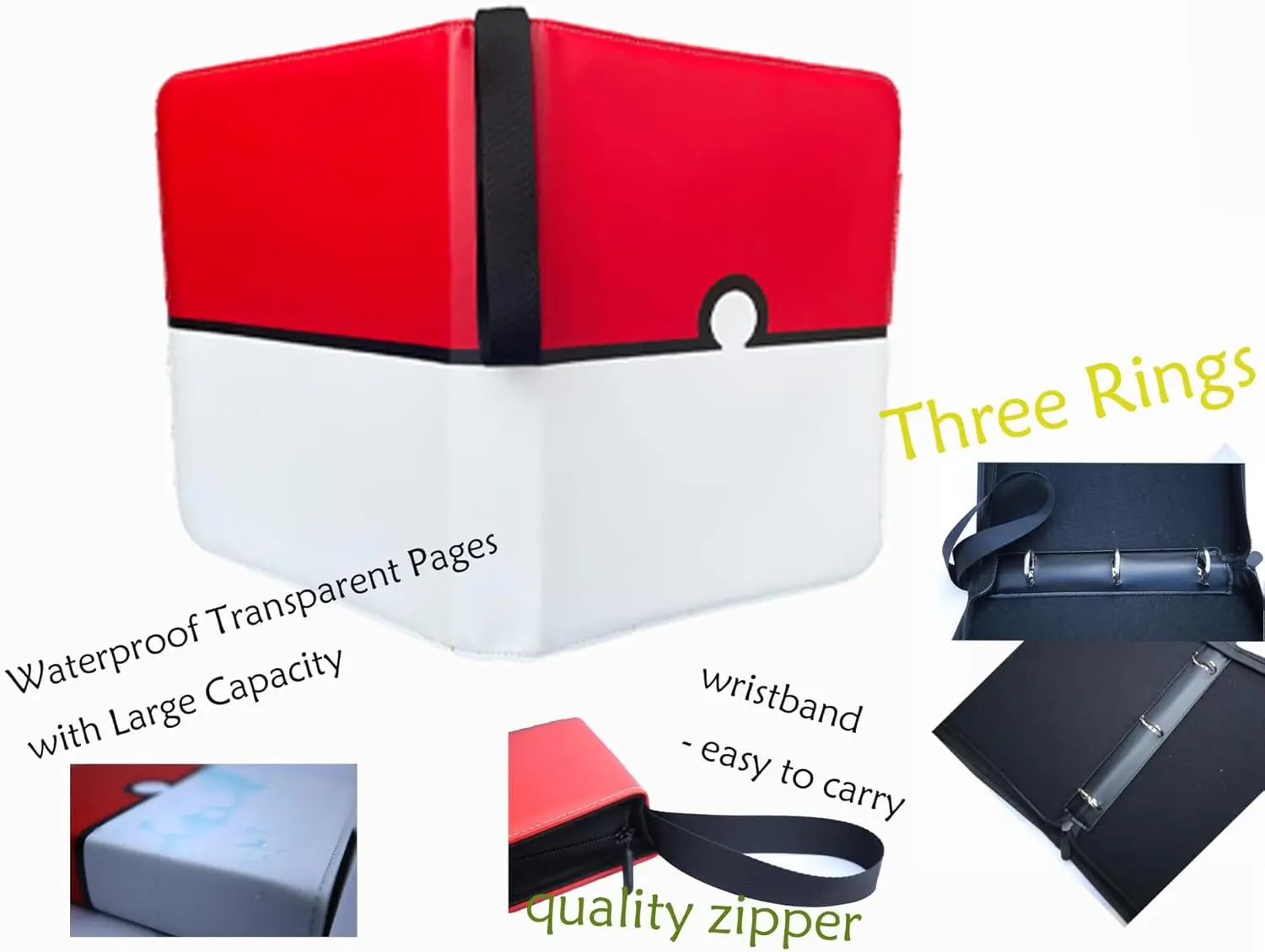 Binder for pokemon card binder of 720 Card Collection/9 Pocket Card Binder，720-9pocket