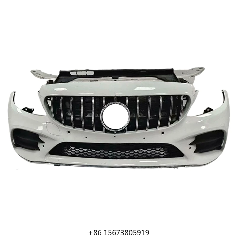 

Suitable for C-Class 22-24 W205 Modified C63 Large Bumper Upgrade, Front Bumper, Rear Headlight Grille