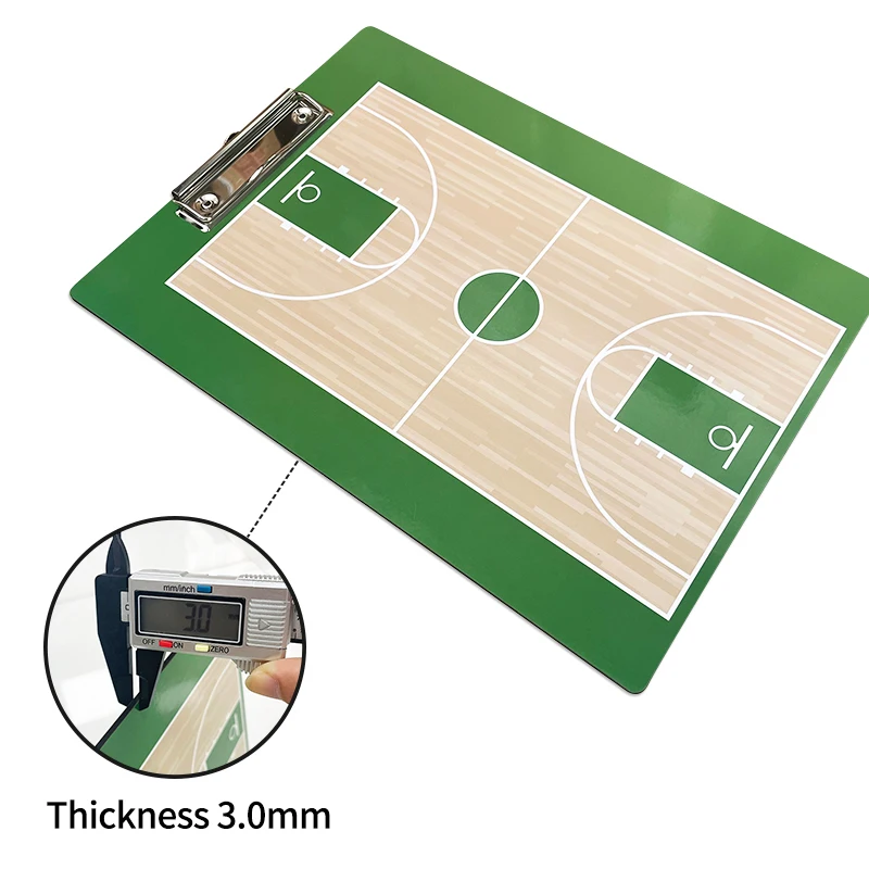 لوحة تكتيكية لمدرب كرة السلة، لوحة استراتيجية محمولة مطبوعة على الوجهين وقابلة للكتابة والمسح