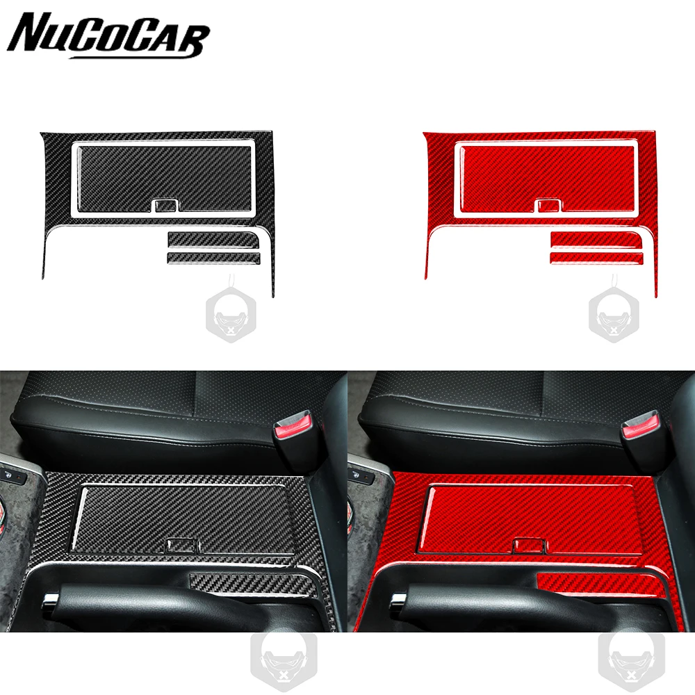 For Suzuki Grand Vitara 2006-2013 Carbon Fiber Centre water cup storage panel Cover Car Interior Accessories Decorative Stickers