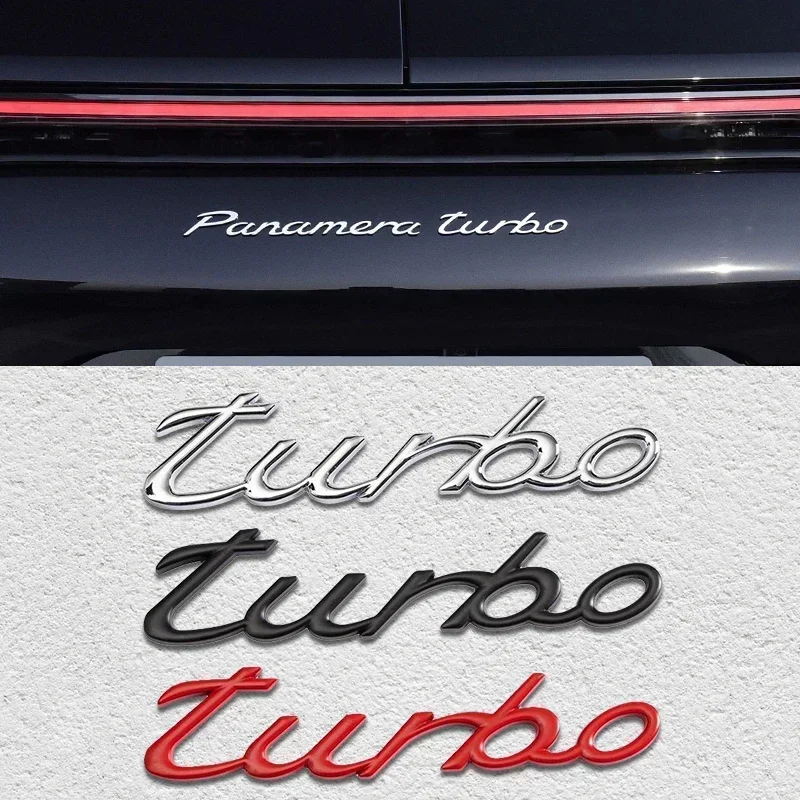 

3D Car Sticker Modified Limited Edition turbo logo Style Emblem Car Body Trim Stickers Decal Badge Metal Stickers