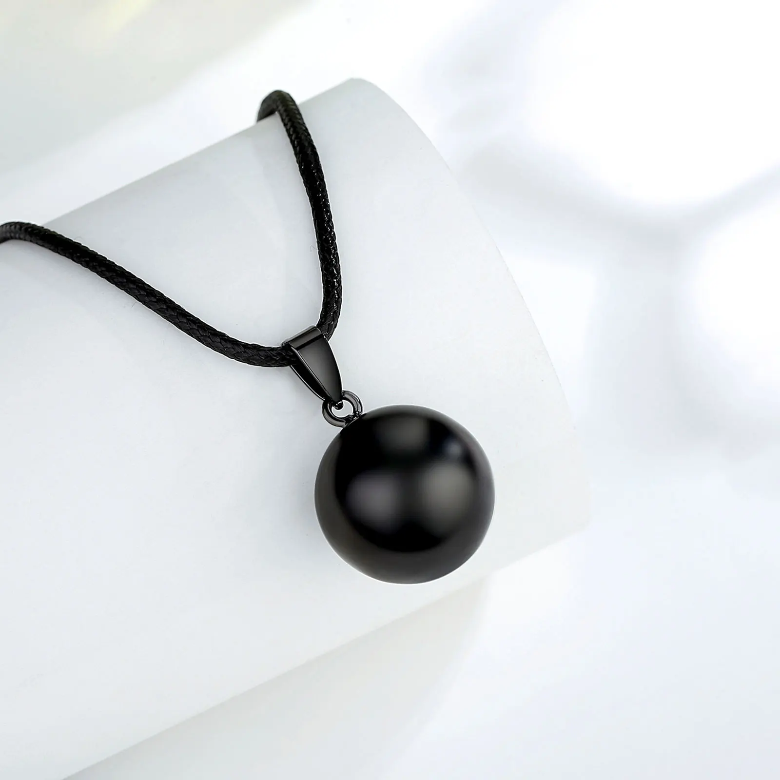 Eudora 20mm Harmony Ball BLACK GUN METAL Pendant Pregnancy Bola Angel Caller Baby Wishing Chime Ball Necklace Women Jewelry Gift