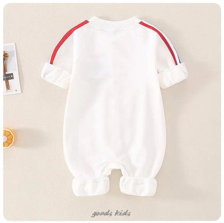 Newborn Baby Boys Girl Romper Letter Embroidery Cotton Long Sleeve Jumpsuit Infant Clothing Pajamas Toddler Baby Clothes Outfits