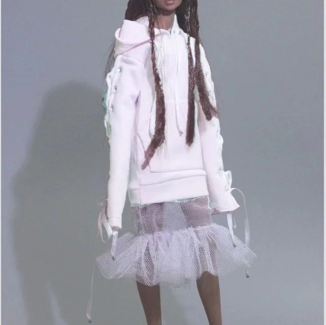 

1/3 1/4 1/6 Bjd Clothes,Custom Doll Clothes Bjd Outfits,Cool T-shirt with White Gauze Skirt,Many Colors for Choice