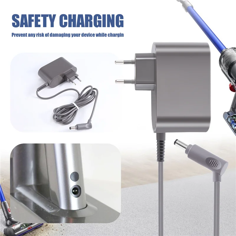 A68M-مكنسة كهربائية محول الطاقة جهاز آلي لتنظيف الأتربة استبدال شاحن ل دايسون V6 V7 V8 DC58 DC59 DC61 DC62 DC74 الاتحاد الأوروبي التوصيل