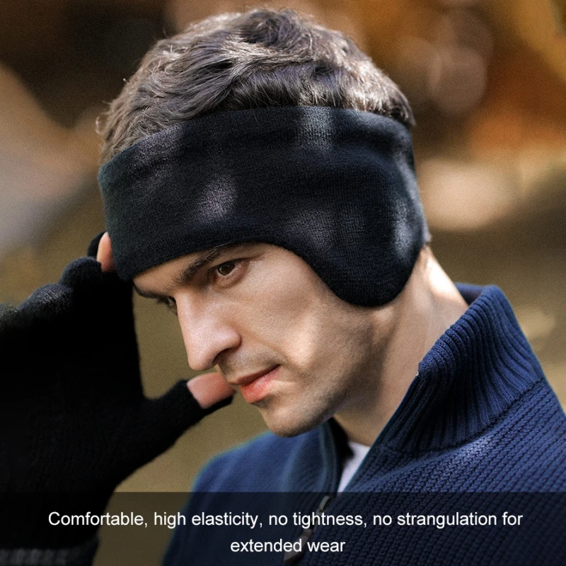 Sport Headband Ear Warmer Men Winter Cycling Workout Yoga Running Bicycle Windproof Double Layer Warm Earmuffs Headwear