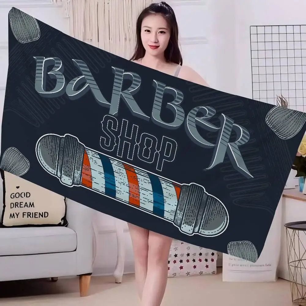 Barber ShopS Big Microfiber Beach Towels Quick Dry Towel Sand Beach Towels Pool Towel for Travel Swim Pool Yoga