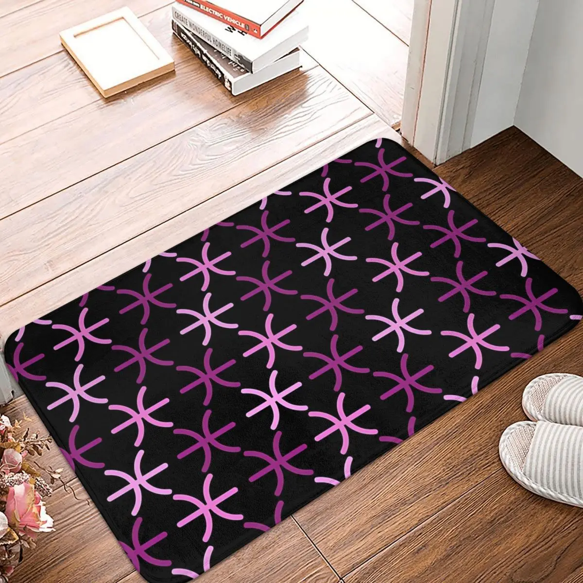 

Woman Pink Pisces Sign Astrology Zodiac Symbol Non-slip Doormat Carpet Bath Kitchen Mat Outdoor Flannel Decor