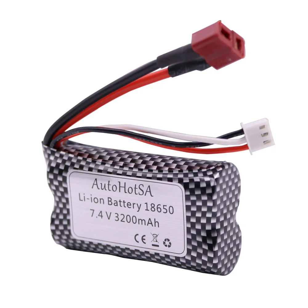 Upgrade Li-ion Battery 7.4V 3200mAh For Wltoys 144001 A959-B A969-B A979-B K929-B 12428 12423 10428 Q39 battery for RC cars part